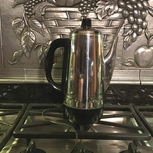 Hamilton Beach 12-Cup Percolator P15, Model 40616, Vintage Coffee Pot