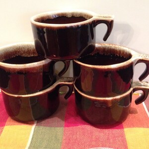 PFALTZGRAFF gourmet Brown Mug Dark Brown Drip Glazed Wonderfully