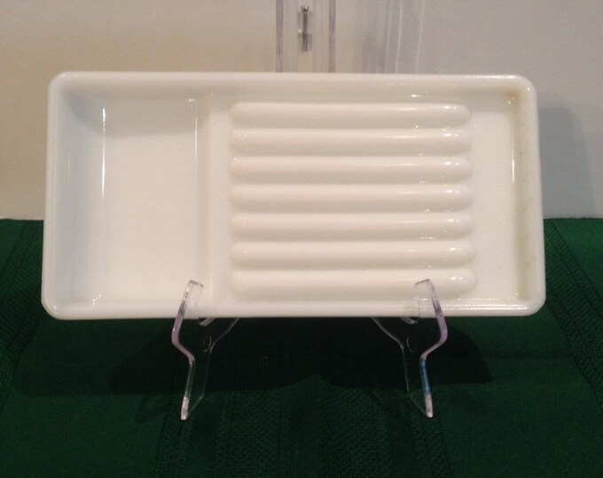 Milk Glass Dental Tool Tray Made by American Company Etsy