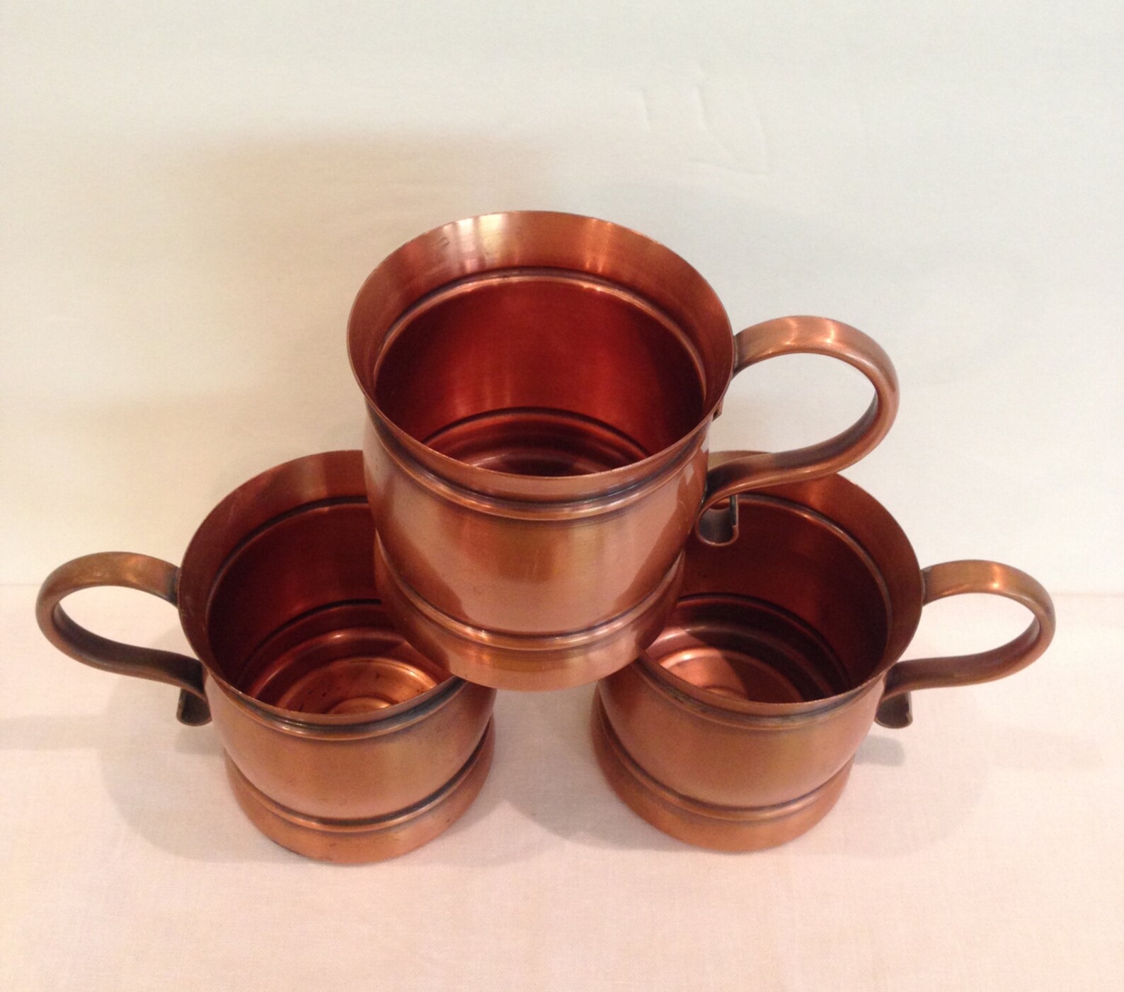 Gregorian Moscow Mule Solid Copper Cups/Mugs Vintage Barrel Etsy