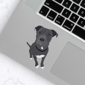 Blue-Nose Pitbull Sticker | American Staffordshire Terrier | Laptop Vinyl Decal