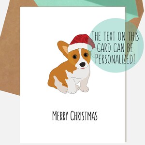 Corgi Welsh Card | Dog Christmas Cards | Merry Christmas