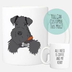 Kerry Blue Terrier Mug | Dog Mom | Dog Lover Gifts | Personalized Gifts
