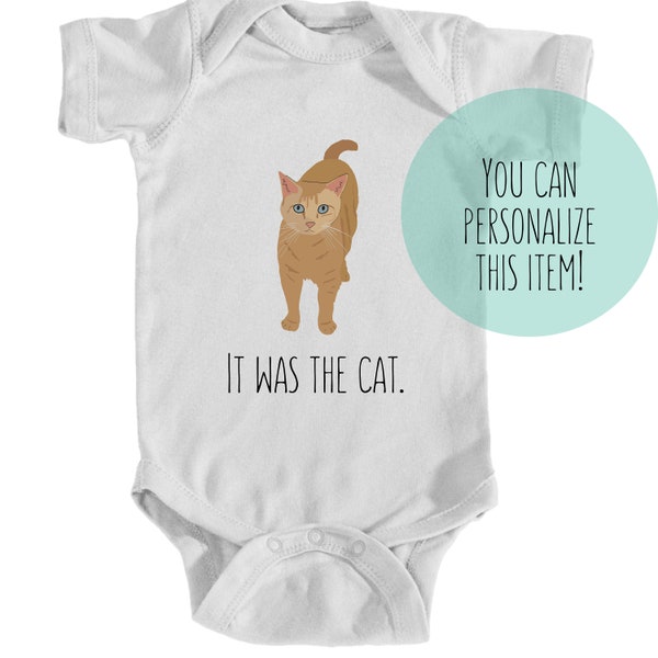 Orange Tabby Cat Onesie | Baby Bodysuit