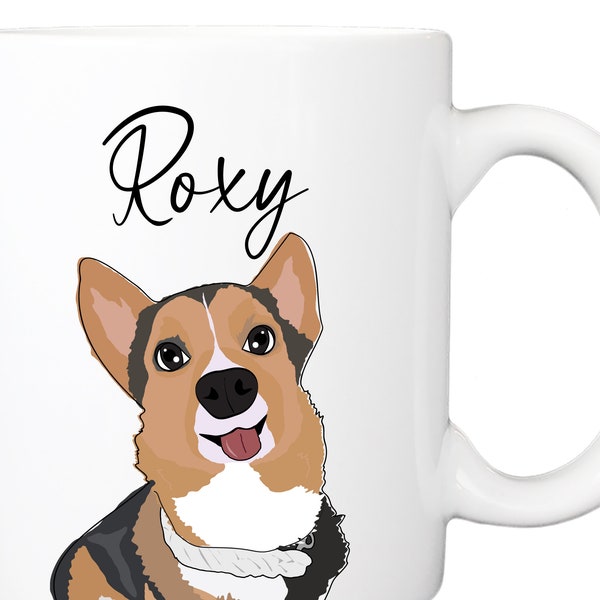Tri-Color Corgi Mug | Personalized Frenchie Mom Dog Gifts