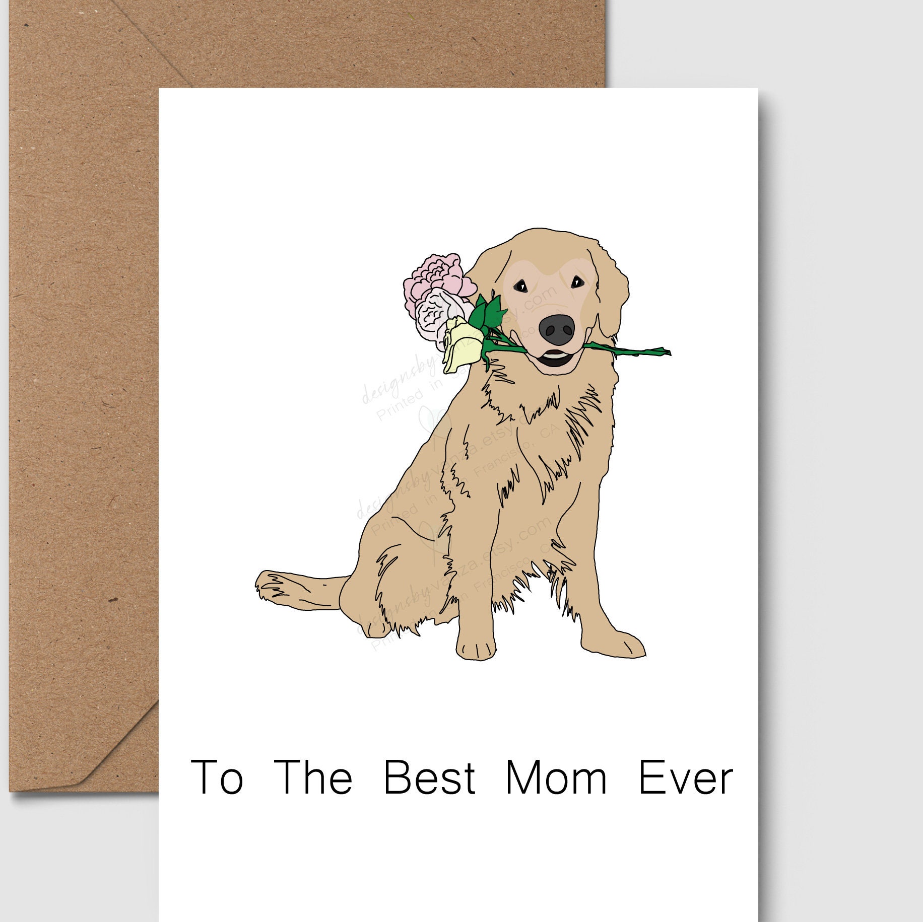Best Dog Mom Keychain - Golden Retriever Best Dog Mom Keychain - Golden Retriever
