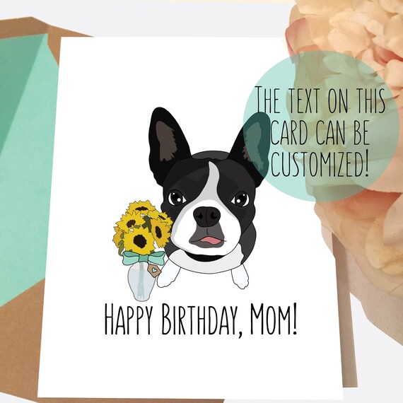 happy mothers day boston terrier