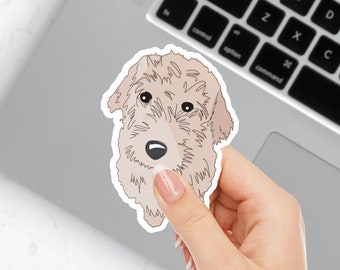 Doodle Sticker | GoldenDoodle | Laptop Vinyl Decal