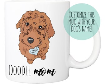 Orange GoldenDoodle Mom Mug