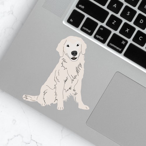 Peeking Golden Retriever Vinyl Die Cut Decal Sticker Etsy