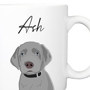 Silver Labrador Mug | Personalized Dog Mom Mug