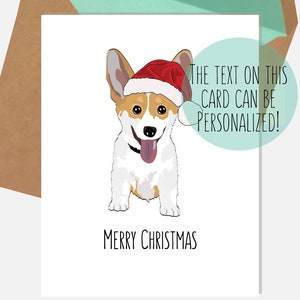 Corgi Welsh Card | Dog Christmas Cards | Merry Christmas