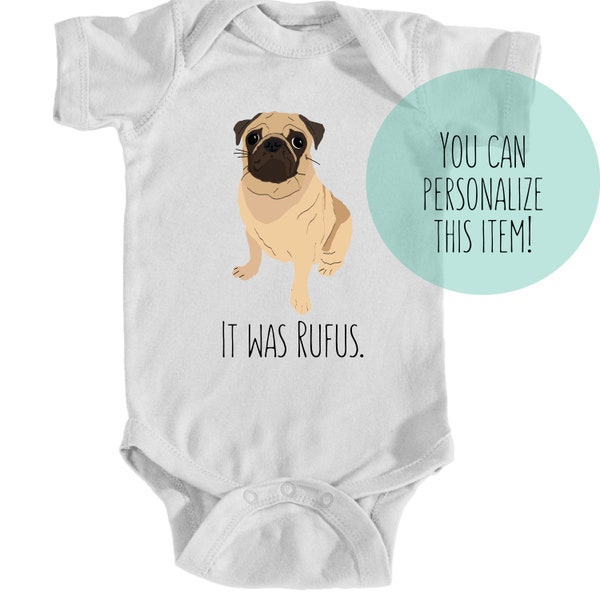 Pug Onesie | Pug Baby Bodysuit