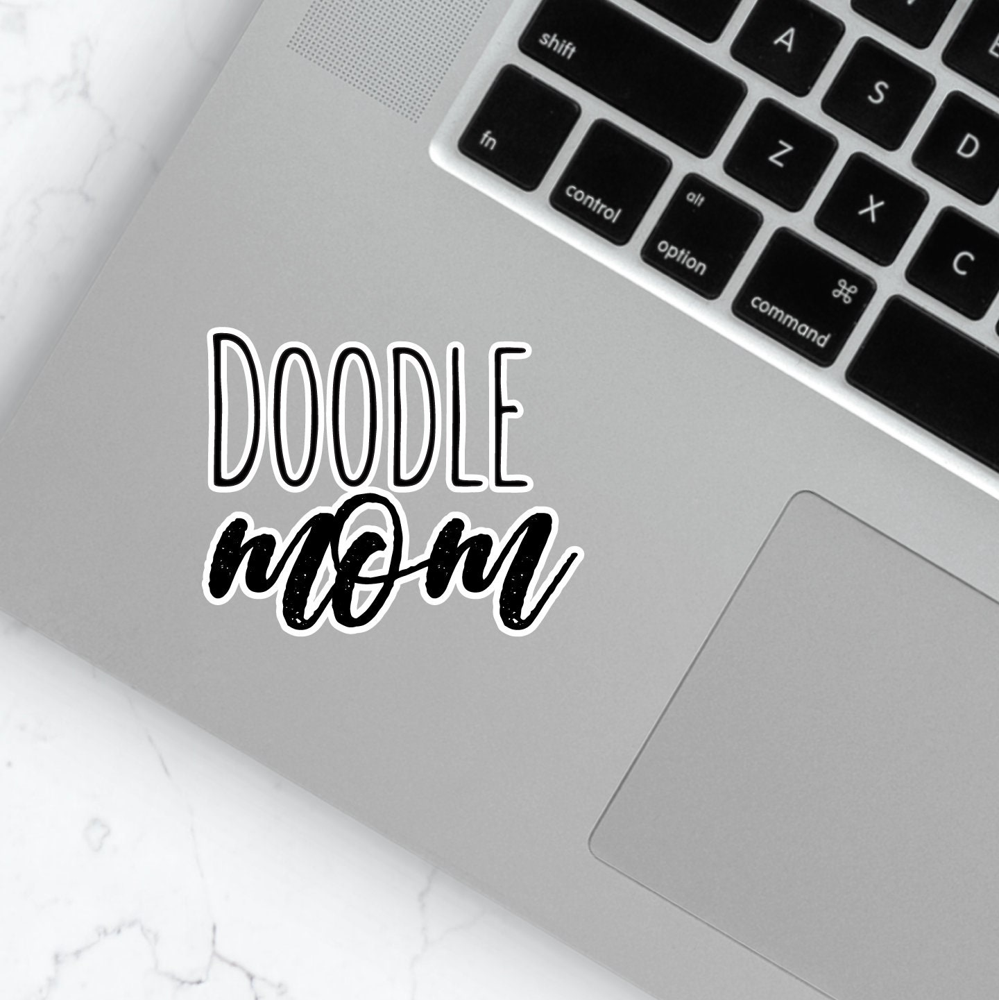 White Doodle Sticker White Goldendoodle Laptop Vinyl Decal - Etsy