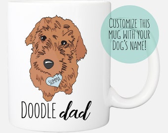 Orange GoldenDoodle Dad Mug