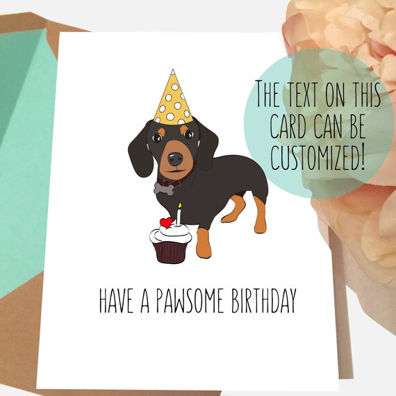 birthday wiener dog