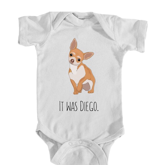 Chihuahua Onesie Dog Baby Bodysuit Etsy