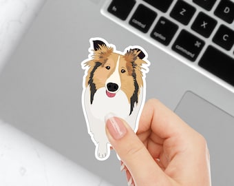 Sheltie Vinyl Sticker Rough Collie I Shetland Sheepdog Laptop