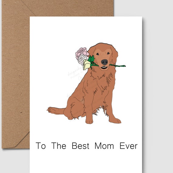 Best Dog Mom Keychain - Golden Retriever Best Dog Mom Keychain - Golden Retriever