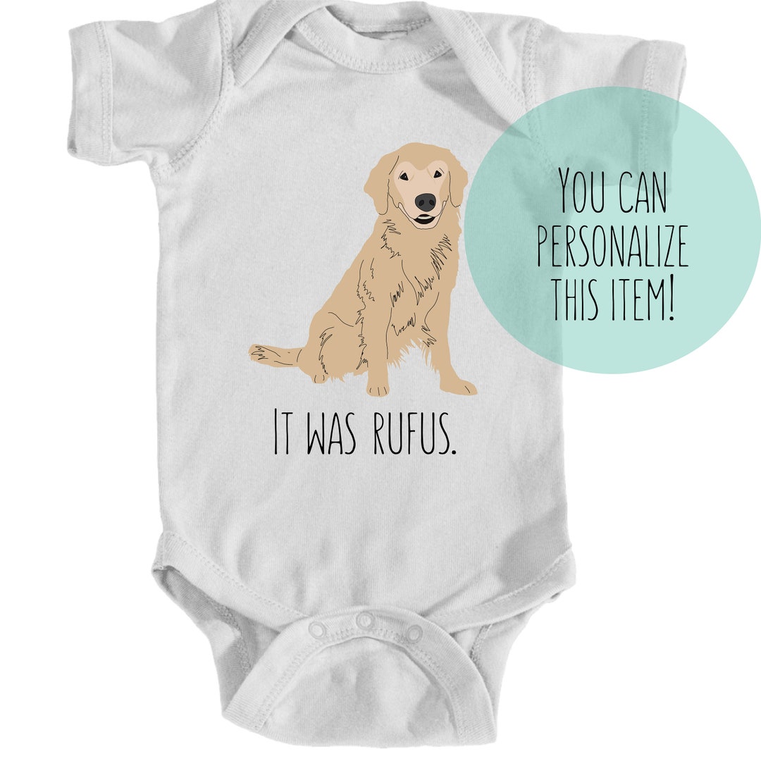 Golden Retriever Onesie Dog Baby Bodysuit Etsy