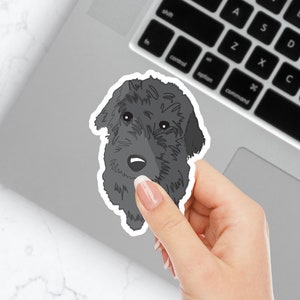 Black Doodle Sticker | Black GoldenDoodle | Laptop Vinyl Decal