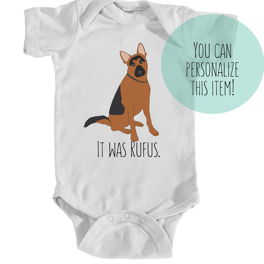 Red German Shepherd Onesie Dog Newborn Outfit Etsy
