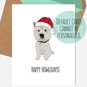 West Highland Christmas Card | West Highland White Terrier Card | Happy Howlidays!