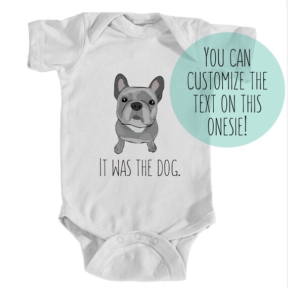 frenchie baby onesie