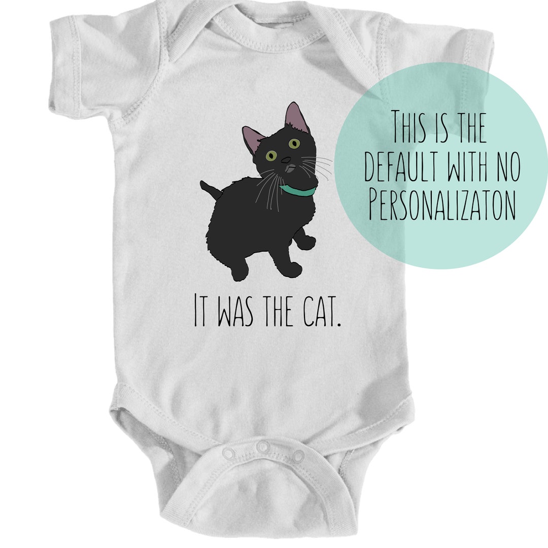 Baby onesie cheap on cat