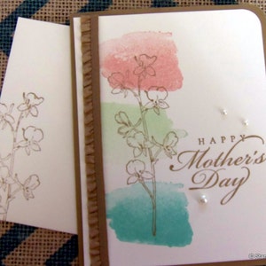 Mother's Day Card, Happy Mother's Day, Greeting Card with Envelope, Handmade, for Mom, for Her, Cards for Women, Flowers, Floral, Love, Gift image 5