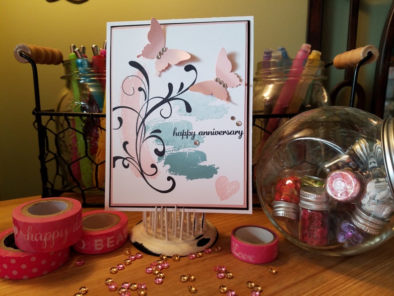 Anniversary Card Happy Anniversary Family Flourish Gift Ideas For Her and Him Love Gift Congratulations