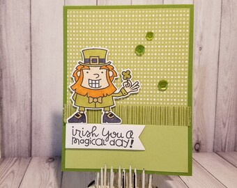 Handmade St. Patrick’s Day Greeting Card: Leprechaun