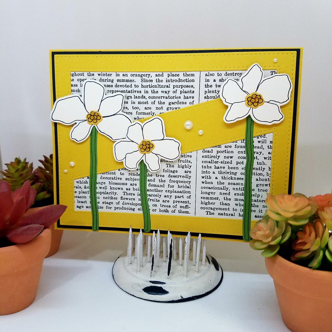Thinking of You Card – Handmade Floral Greeting Card - Etsy