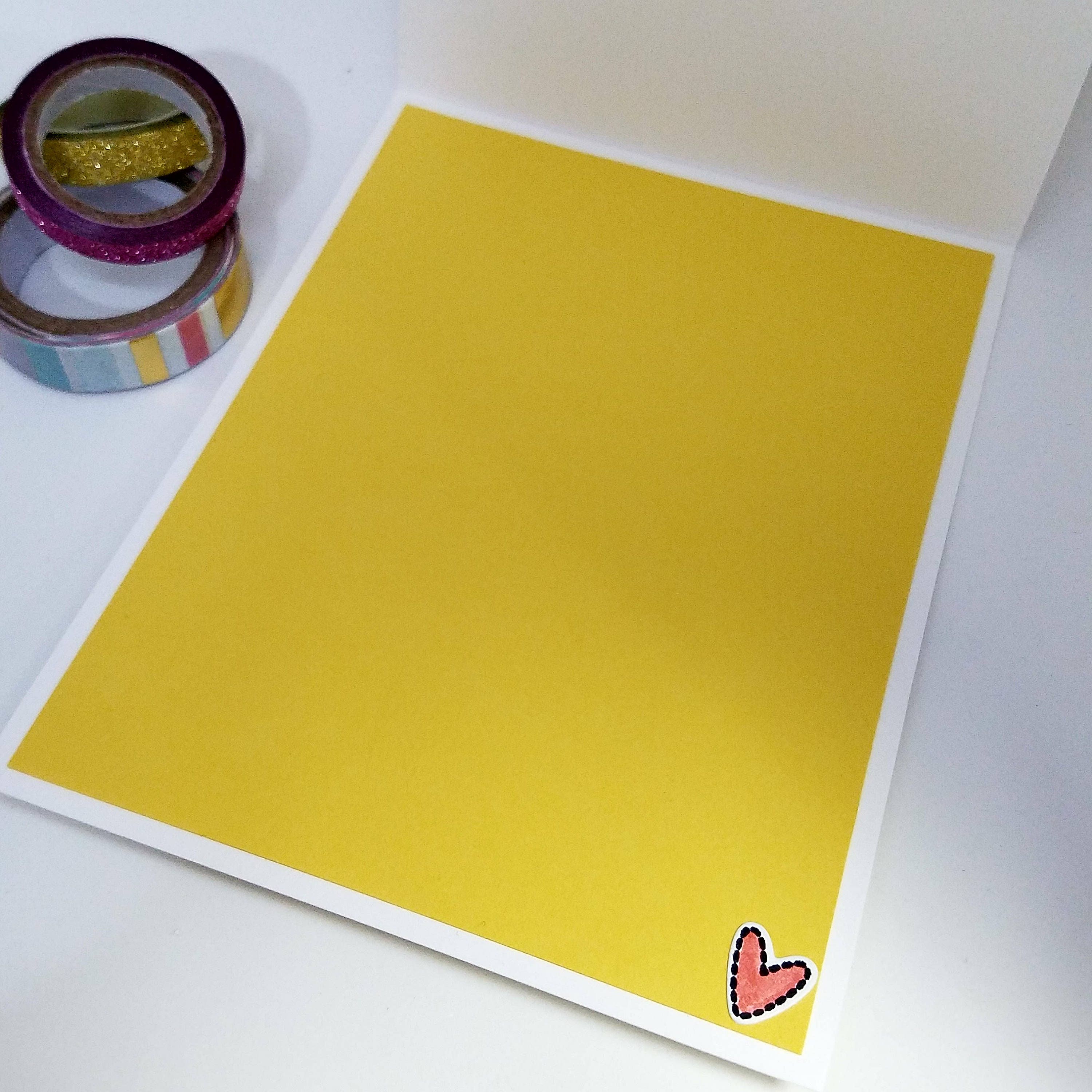 Hello Lovely Floral Handmade Card - Blank Inside - Etsy