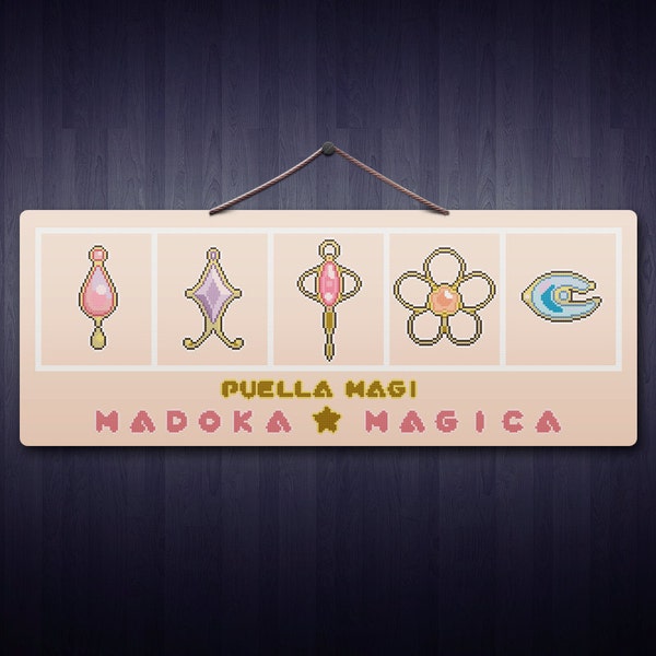 Puella Magi Madoka Magica - Anime Cross Stitch Pattern PDF File