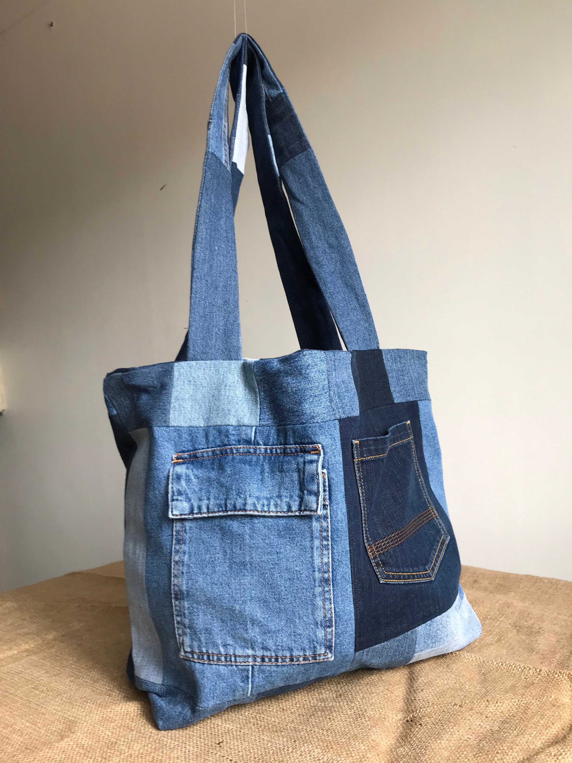 Recycled Denim Shopping Bag : 27 Steps (with Pictures) - Instructables