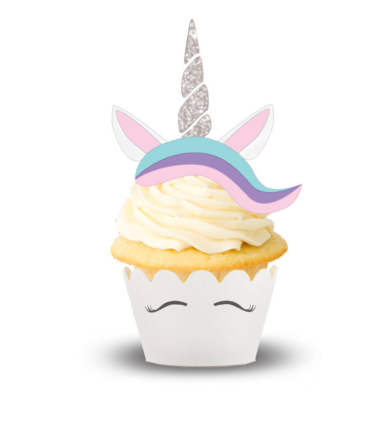 printable unicorn cupcake toppers page five cakes cupcakes candy