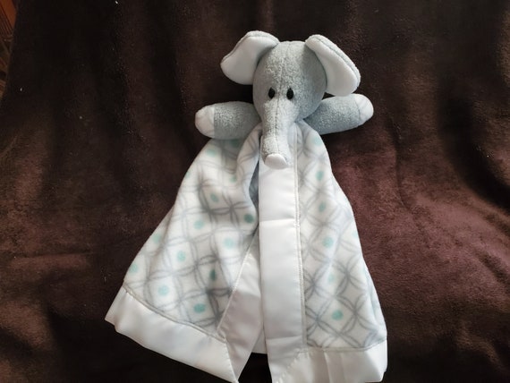 Mini Elephant Blanket Buddy Etsy