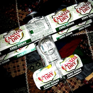 Canada Dry Ginger Ale Zero Sugar Can Airplane - Handcrafted-Wind Spinner-sun catcher-air plane