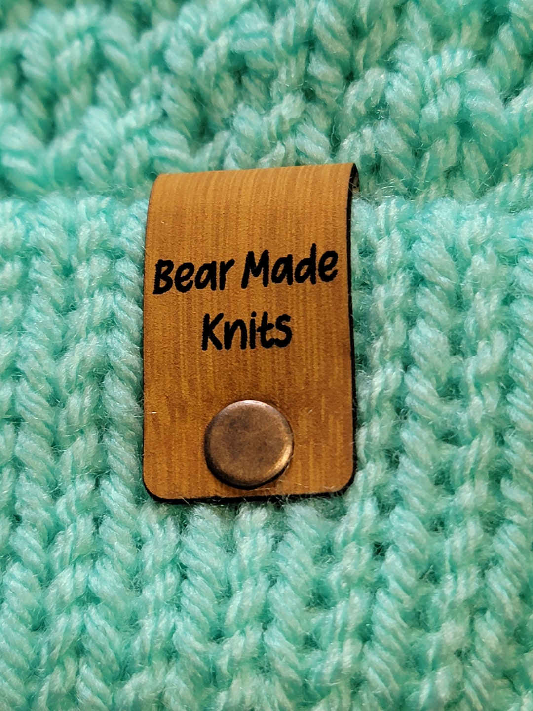 Custom No Sew Personalized Faux Leather Tags,logo Labels for Hats ...