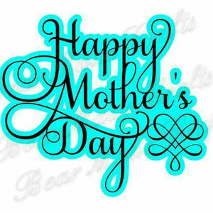 Happy Mother&#39;s day SVG,Instant Download, cutting file, cricut design space, digital file, SVG, JPEG Download Zip File