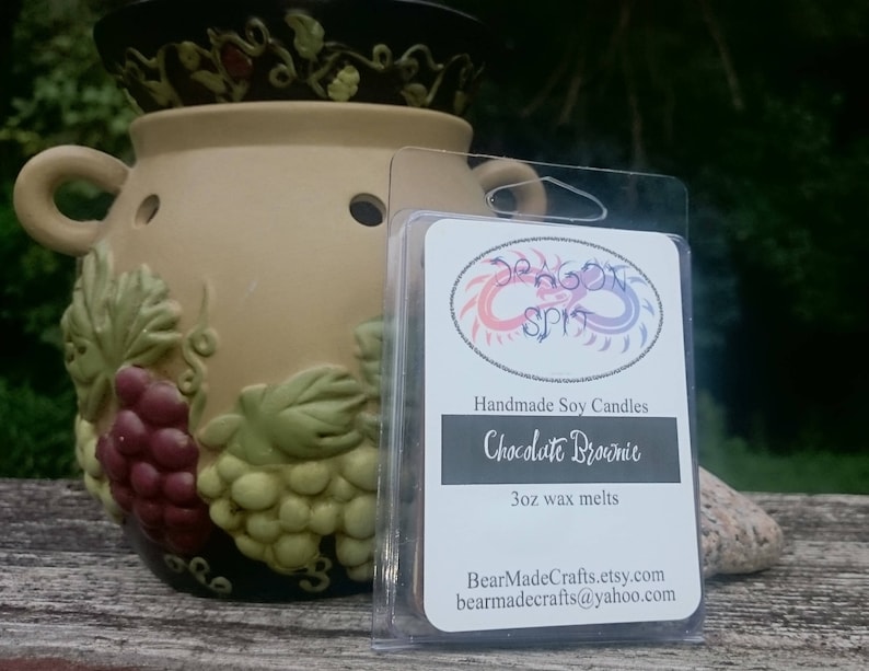 Chocolate Brownie Soy Wax melts 3oz clamshell 100/% Soy Wax