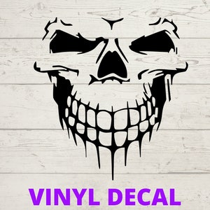 Skull decal (#2), car Decal, notebook, tablet, phone, laptop sticker, Skull Decal,  Skull Sticker