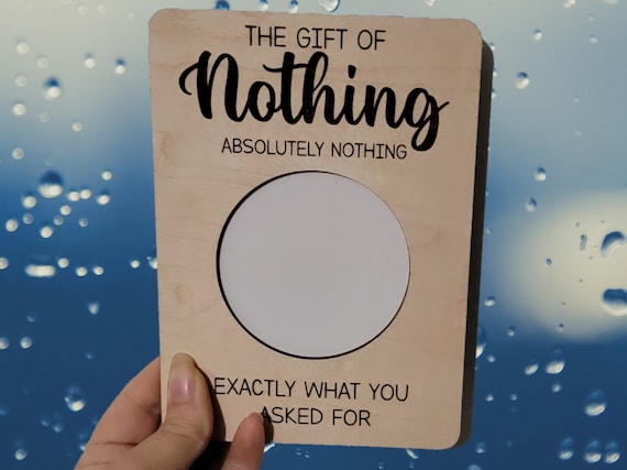 The Gift of Nothing, Gag Gift, Holiday Gift, Gift for Kids, Gift