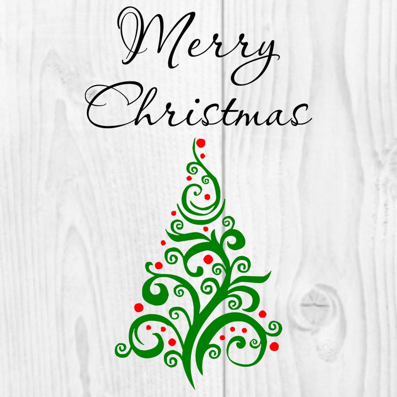 Download Merry Christmas Tree SVG Merry Christmas HTV Vinyl cutting ...