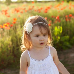 Easter Ivory Baby Headband, Toddler Baptism Headband, Ivory Toddler Headband, Ivory Baby Headband, Ivory Newborn Headband,