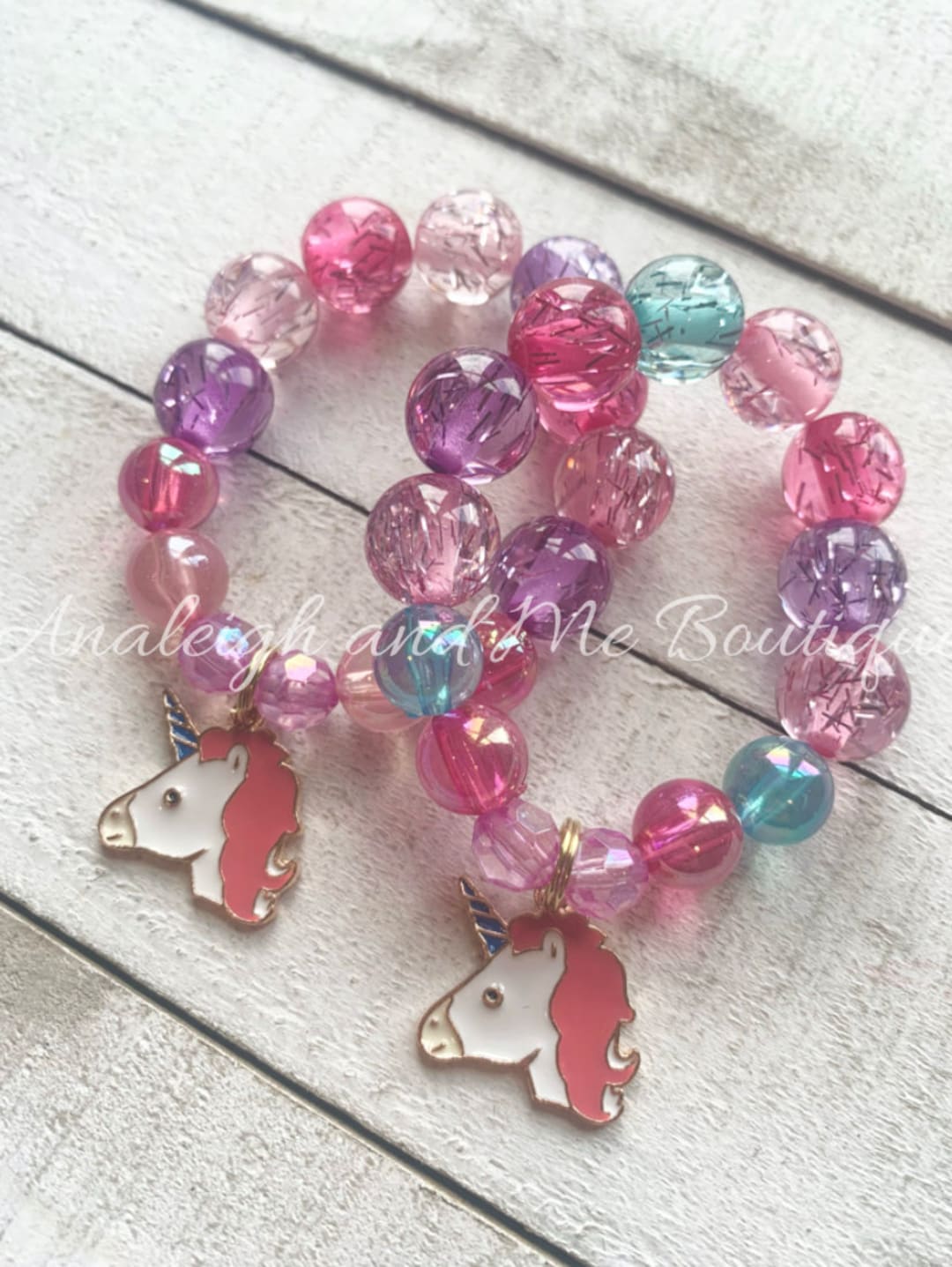 Elegante Kids Castle Bird Unicorn Rainbow Bracelet main image 1