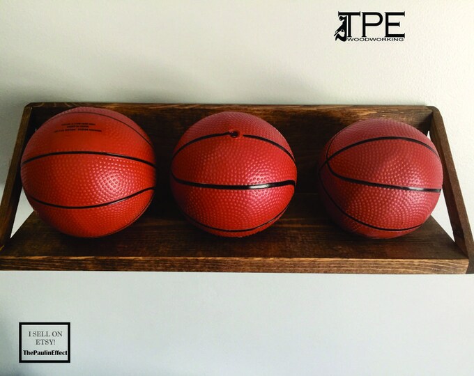 Wood Basketball Holder. Basketball Display. 5MINI Basketball Etsy