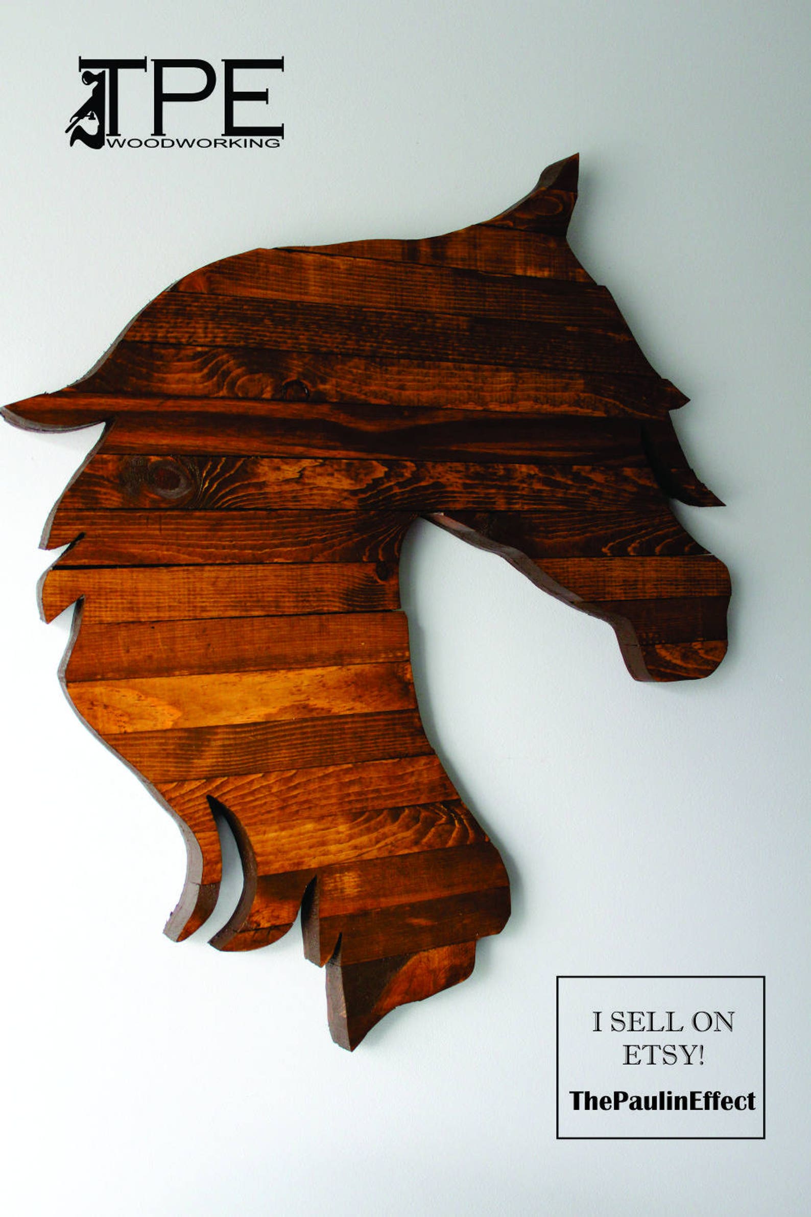 Horse Head Cutout. Horse Decor. Faux Pallet Horse Cutout. Wall Etsy