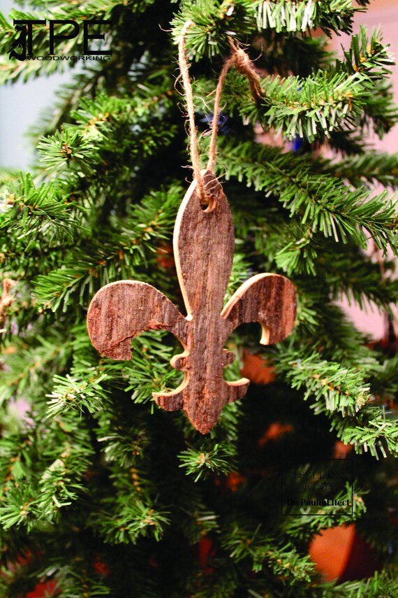 Fleur De Lis Christmas Ornament Christmas Decor Tree Etsy